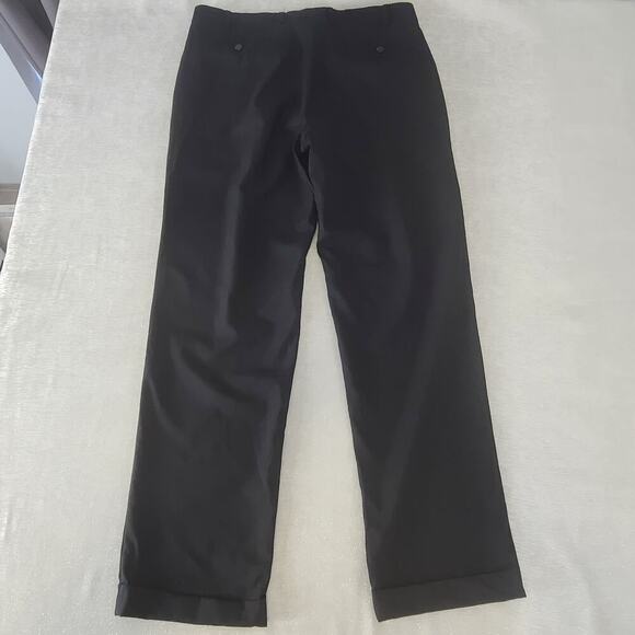 Lauren Ralph Lauren mens wool pants black 36w X 32L pleated Classic fit formal - Picture 2 of 6